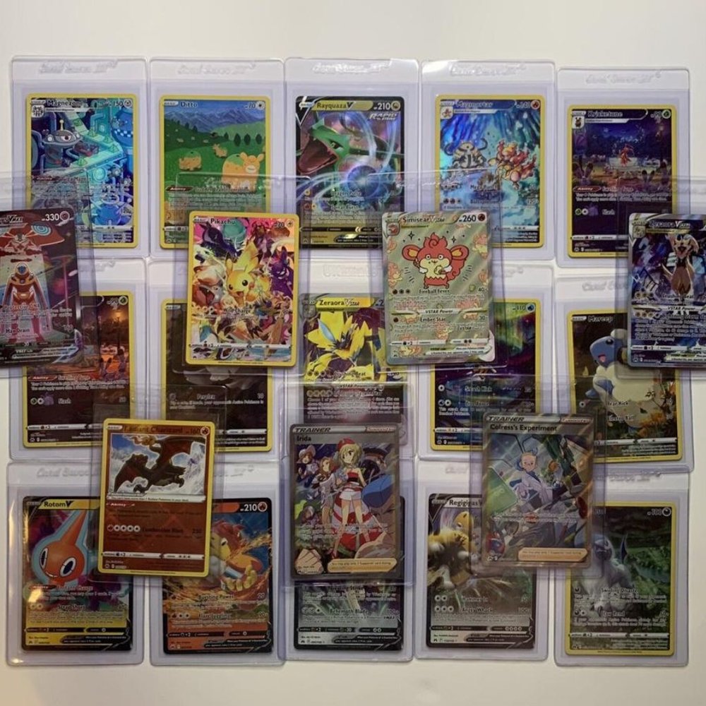 Pokemon Crown Zenith Huge Lot Full Art V Star Holo Pikachu Charizard Rayquaza